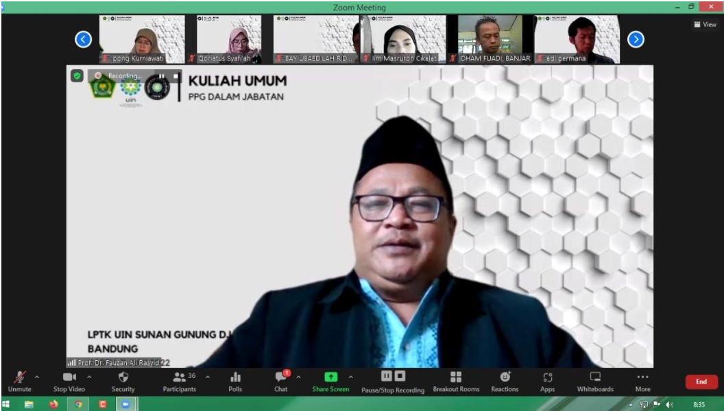 Kuliah Umum Penguatan Kompetensi Leadership dan Entrepreneurship bagi Guru Kementerian Agama
