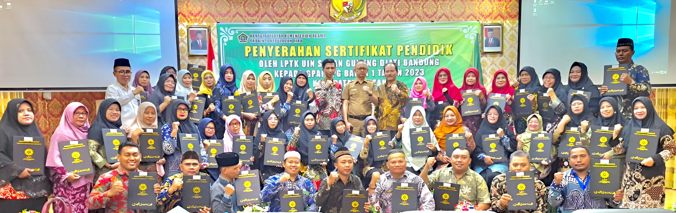 LPTK UIN Sunan Gunung Djati Bandung Laksanakan Pembinaan dan Serahkan Sertifikat Pendidik kepada Peserta PPG Angkatan V Tahun 2023 Kepulauan Riau