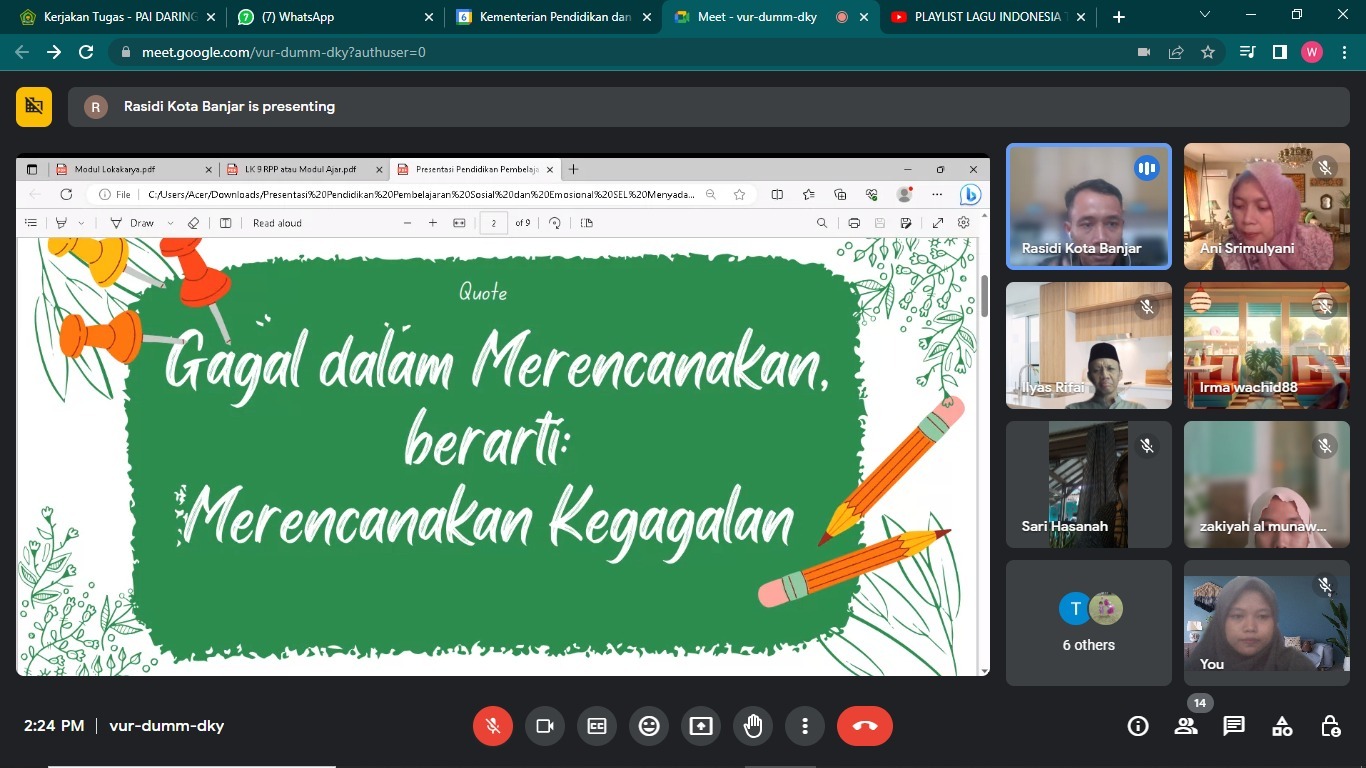 Video Conference (ViCon) Lokakarya