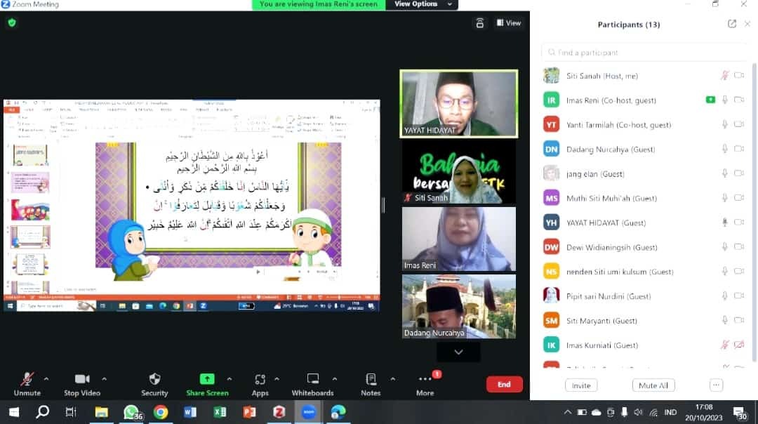 Video Conference (ViCon) PPL - TPACK