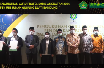 Pengukuhan Mahasiswa PPG UIN Bandung secara Hybrid 2021