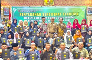 LPTK UIN Sunan Gunung Djati Bandung Laksanakan Pembinaan dan Serahkan Sertifikat Pendidik kepada Peserta PPG Angkatan V Tahun 2023 Kepulauan Riau
